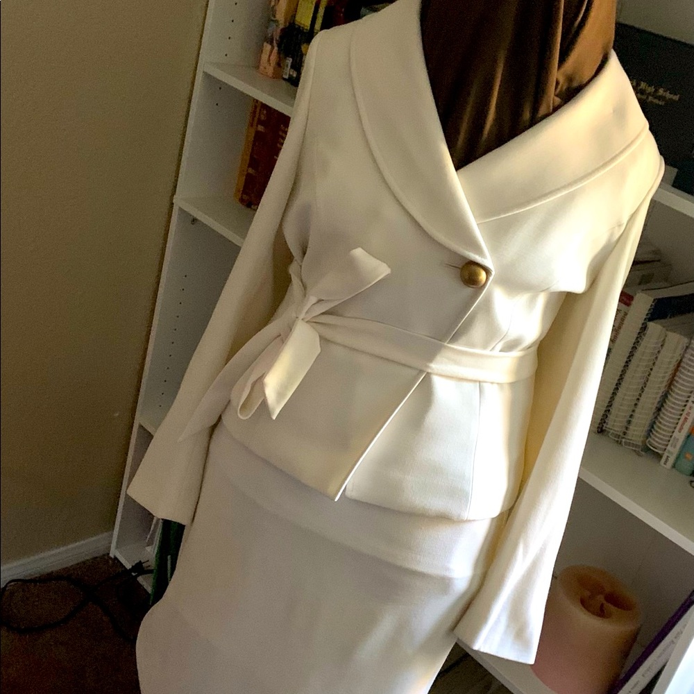 Cream color evening or business suit